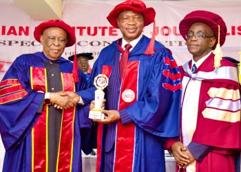 Adeniyi Makes History As First Alumnus To  Bag NIJ Fellowship Award, Pledges Support For Modern Multimedia Center.